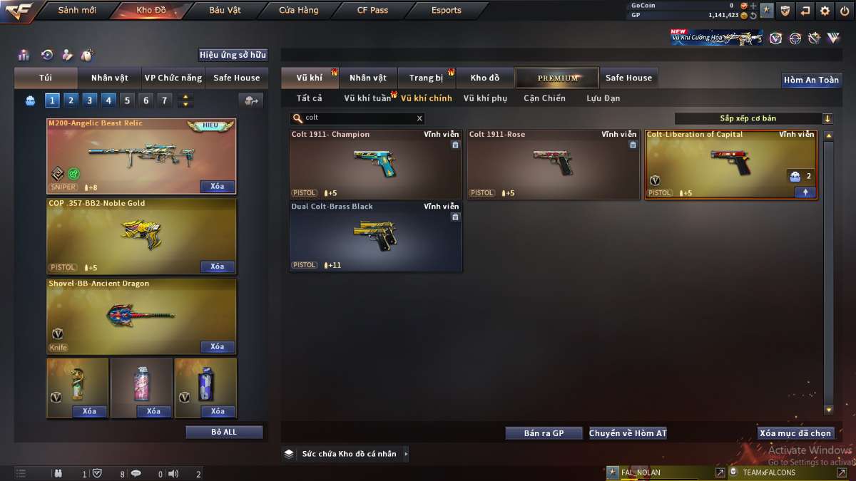 shop acc cf uy tin gia re